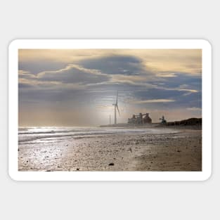 Artistic Northumbrian beach Sticker